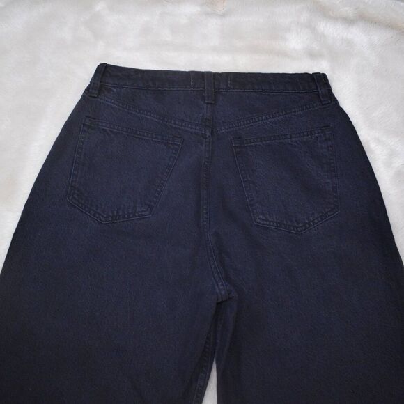 Abercrombie Black High Rise Wide Leg Jeans Size 29/8 Loose Fit Baggy Y2K Style - Picture 3 of 10